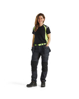 Blåkläder Damen 3402 T-Shirt – schwarz/gelb