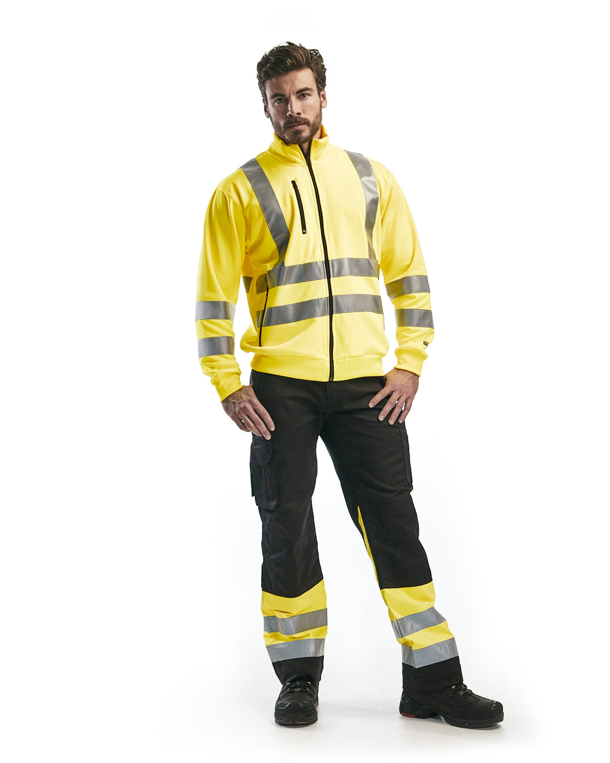 Blåkläder 3358 Warnschutz Sweatjacke – gelb