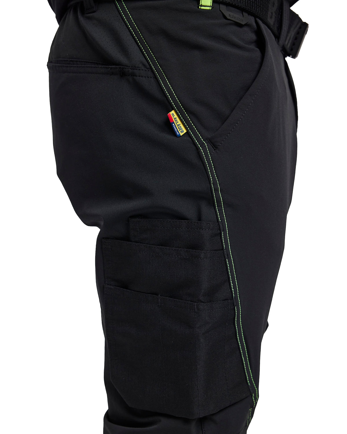 Blåkläder 1422 Stretch Servicehose – schwarz/gelb