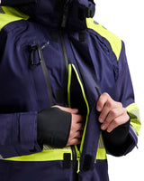 Blåkläder 4420 Warnschutz Regenjacke Kl. 1 – marine/gelb