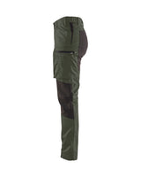 Blåkläder Damen 7159 166g/m² Stretch Servicehose – armygrün/schwarz