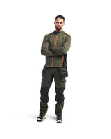 Blåkläder Striker Fleecejacke – waldgrün/rost