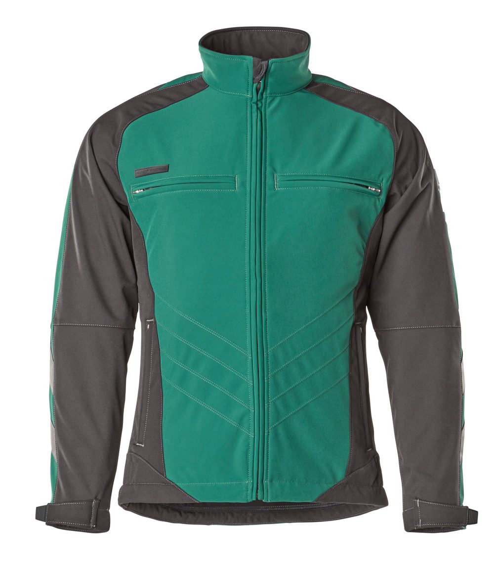 Mascot Dresden Unique zweifarbig Softshelljacke – grün/schwarz