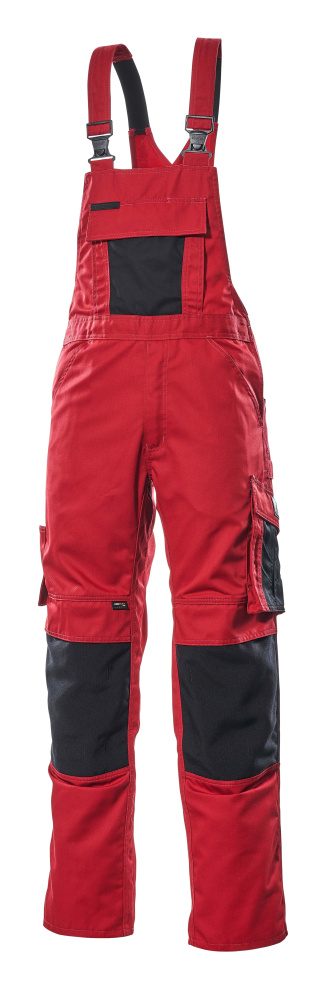 Mascot Augsburg Unique Latzhose – rot/schwarz