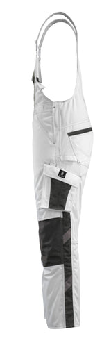 Mascot Augsburg Unique Latzhose – weiß/dunkelanthrazit