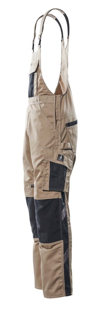 Mascot Augsburg Unique Latzhose – hellkhaki/schwarz