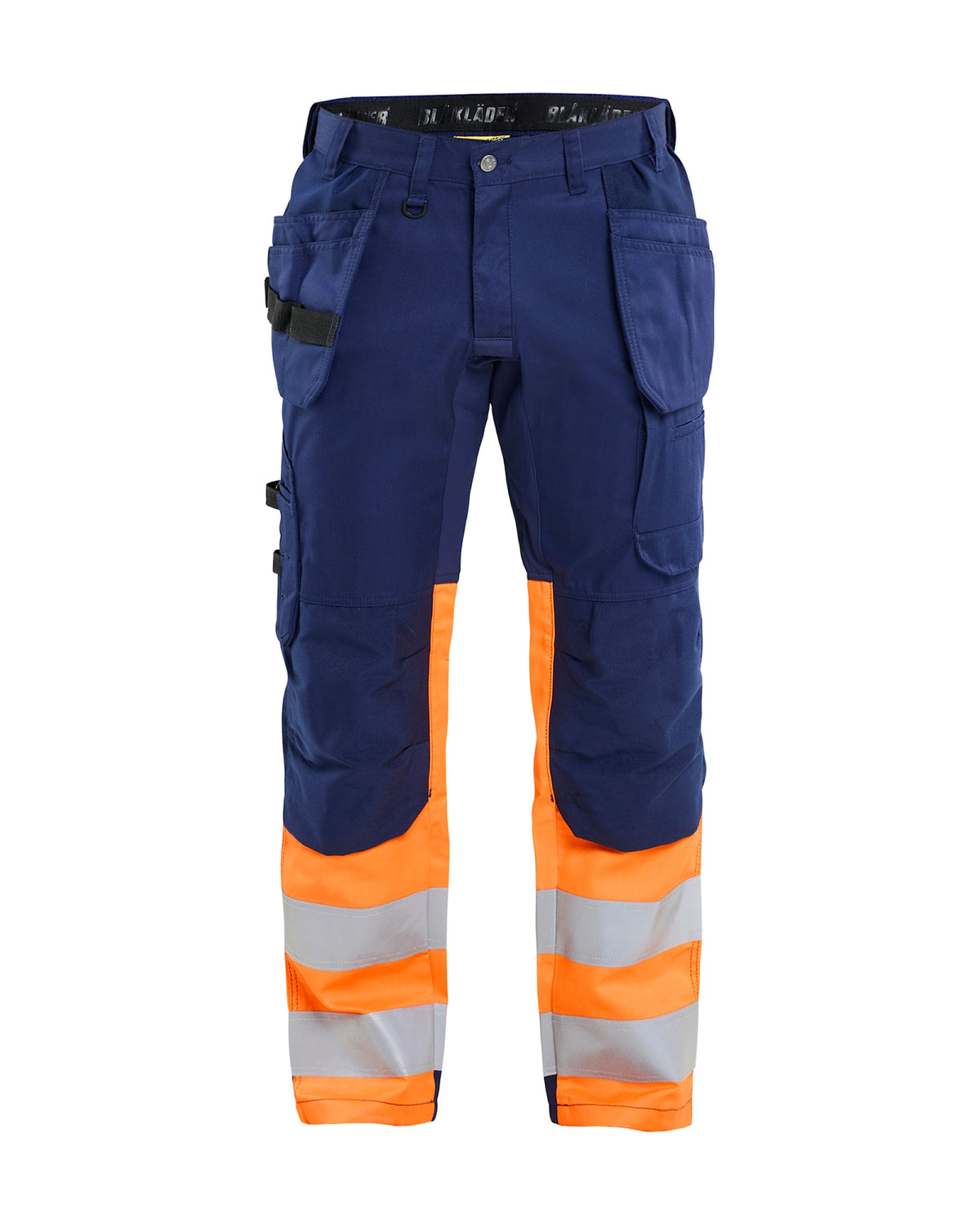 Blåkläder 1558 Warnschutz Stretch Handwerkerhose – marine/orange