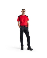 Blåkläder 3379 T-Shirt – rot/schwarz