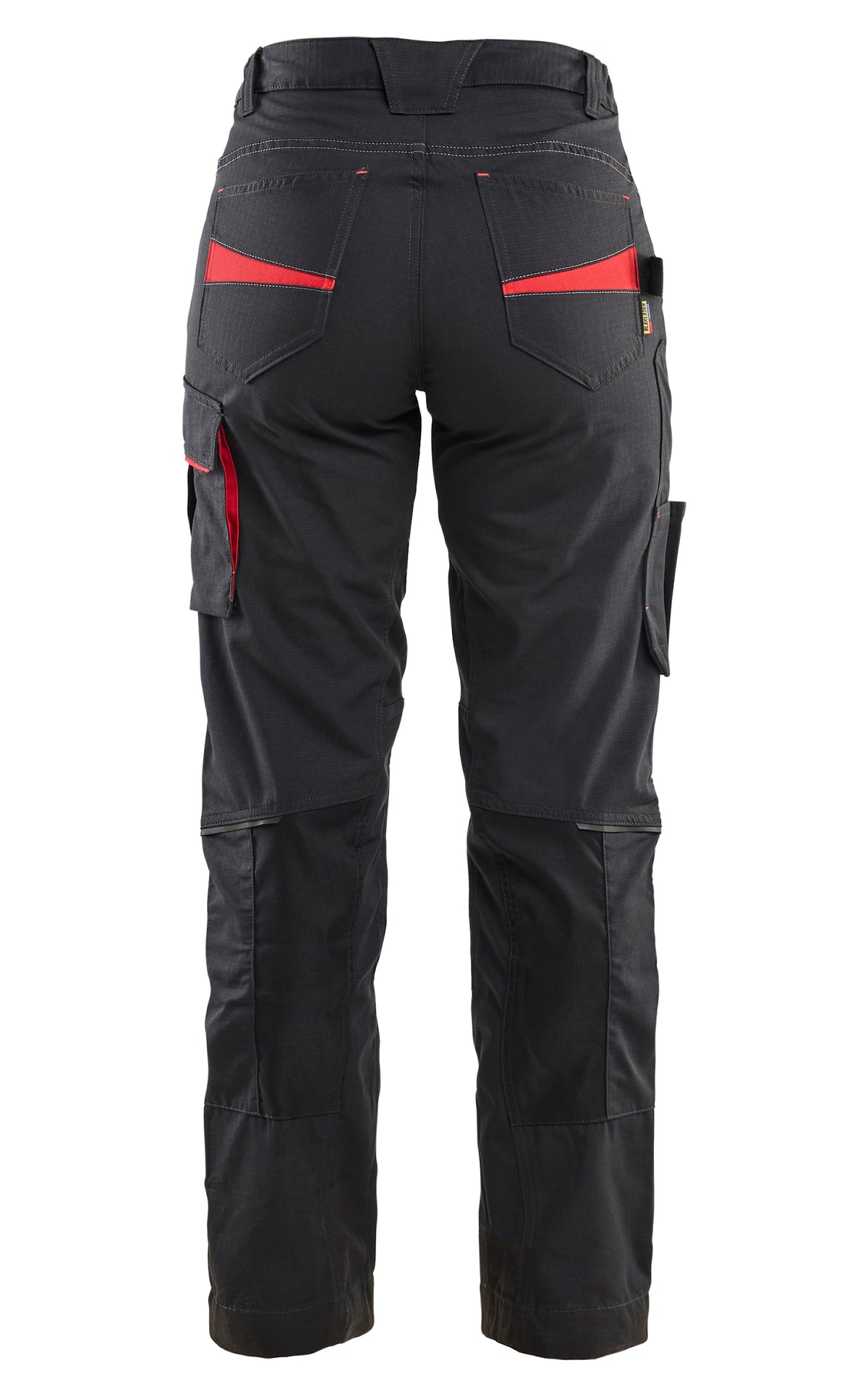 Blåkläder Damen 7195 Stretch Servicehose – schwarz/rot