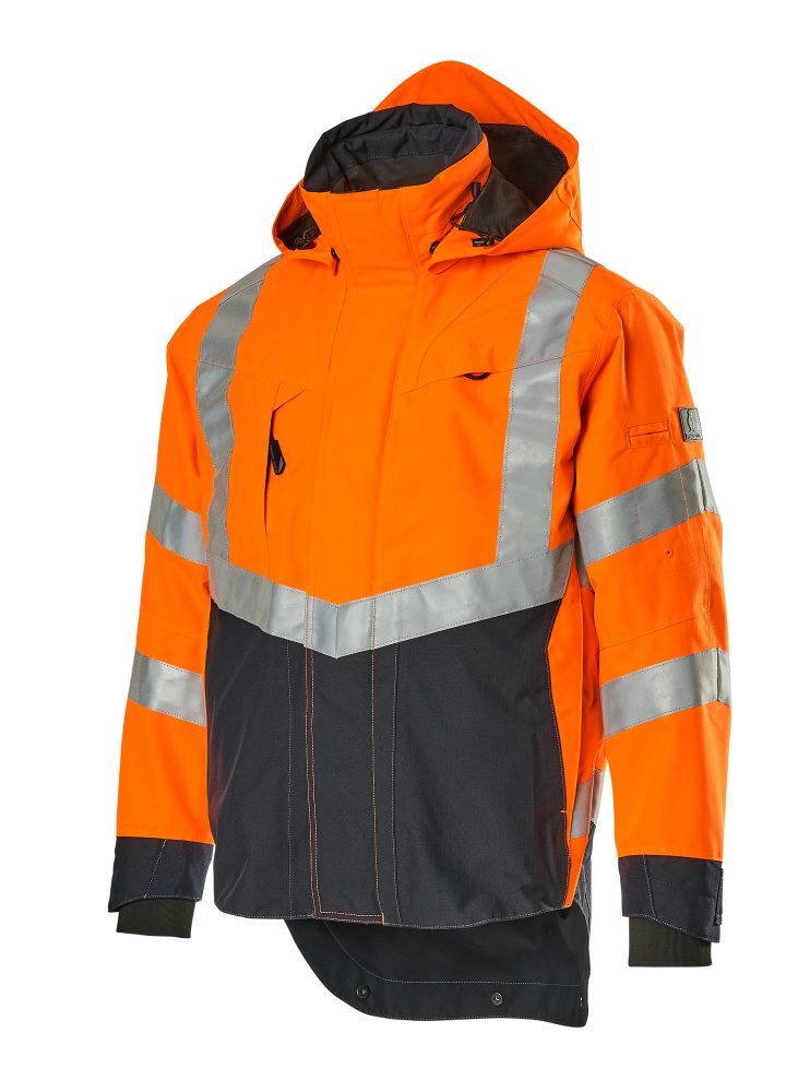 Mascot Harlow Safe Supreme zweif Warnschutzjacke – orange/schwarzblau