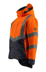 Mascot Harlow Safe Supreme zweif Warnschutzjacke – orange/schwarzblau