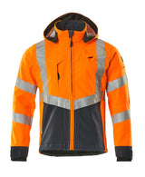 Mascot Blackpool zweifarbig WarnSoftshelljacke – orange/schwarzblau