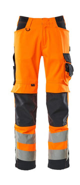 Mascot Kendal Safe Supreme Warnschutz-Hose – orange/schwarzblau