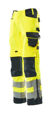 Mascot Kendal Safe Supreme Warnschutz-Hose – gelb/schwarzblau