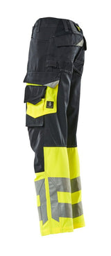 Mascot Leeds Safe Supreme Warnschutzhose – schwarzblau/gelb