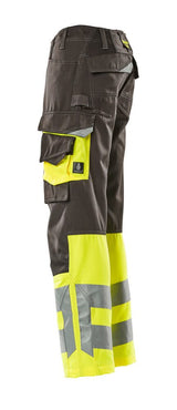 Mascot Leeds Safe Supreme Warnschutzhose – dunkelanthrazit/gelb