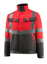 Mascot Forster Safe Light Warnschutzjacke – rot/dunkelanthrazit