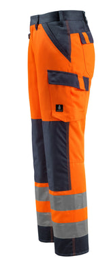 Mascot Maitland Safe Light Warnschutz Hose – orange/schwarzblau