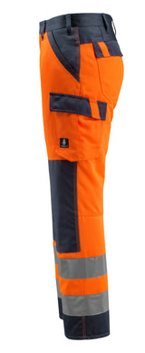 Mascot Maitland Safe Light Warnschutz Hose – orange/schwarzblau