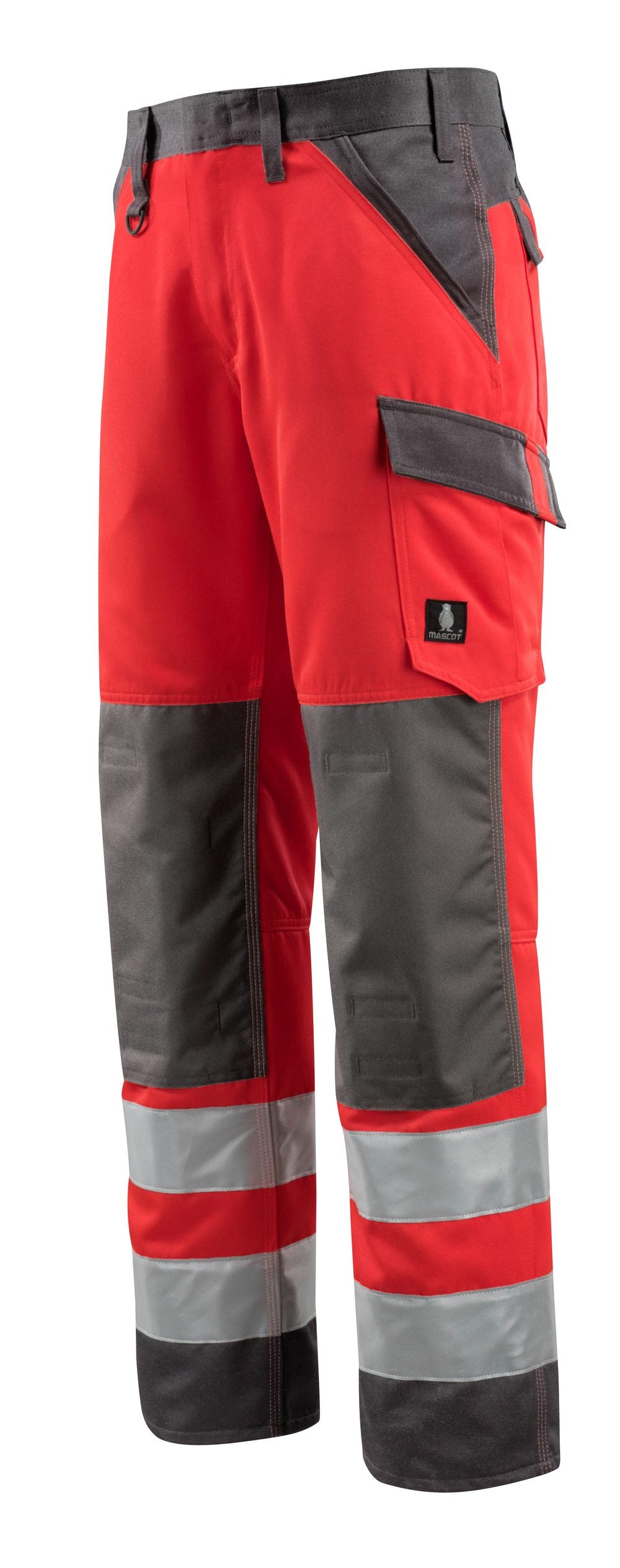 Mascot Maitland Safe Light Warnschutz Hose – rot/dunkelanthrazit