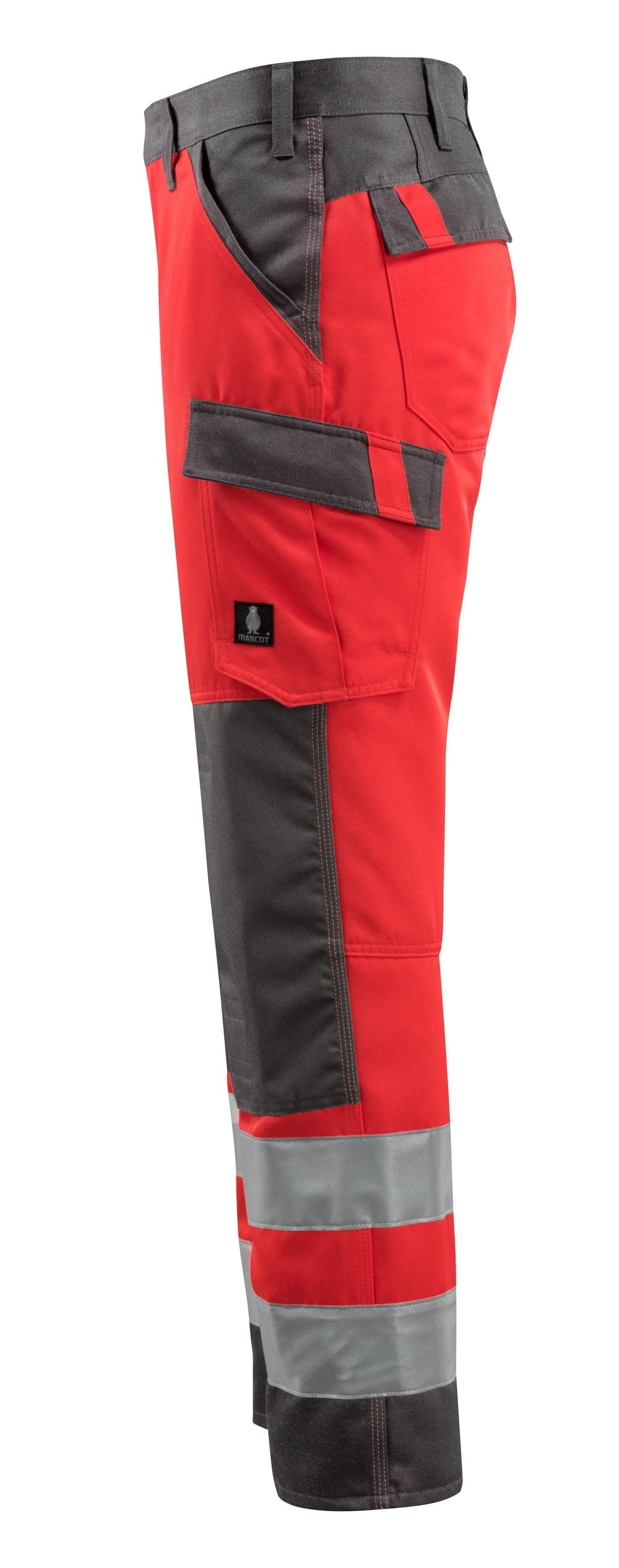 Mascot Maitland Safe Light Warnschutz Hose – rot/dunkelanthrazit