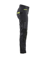 Blåkläder Damen 7195 Stretch Servicehose – schwarz/gelb
