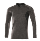 Mascot Coolmax Pro Accelerate Langarm-Poloshirt – dunkelanthrazit/schwarz