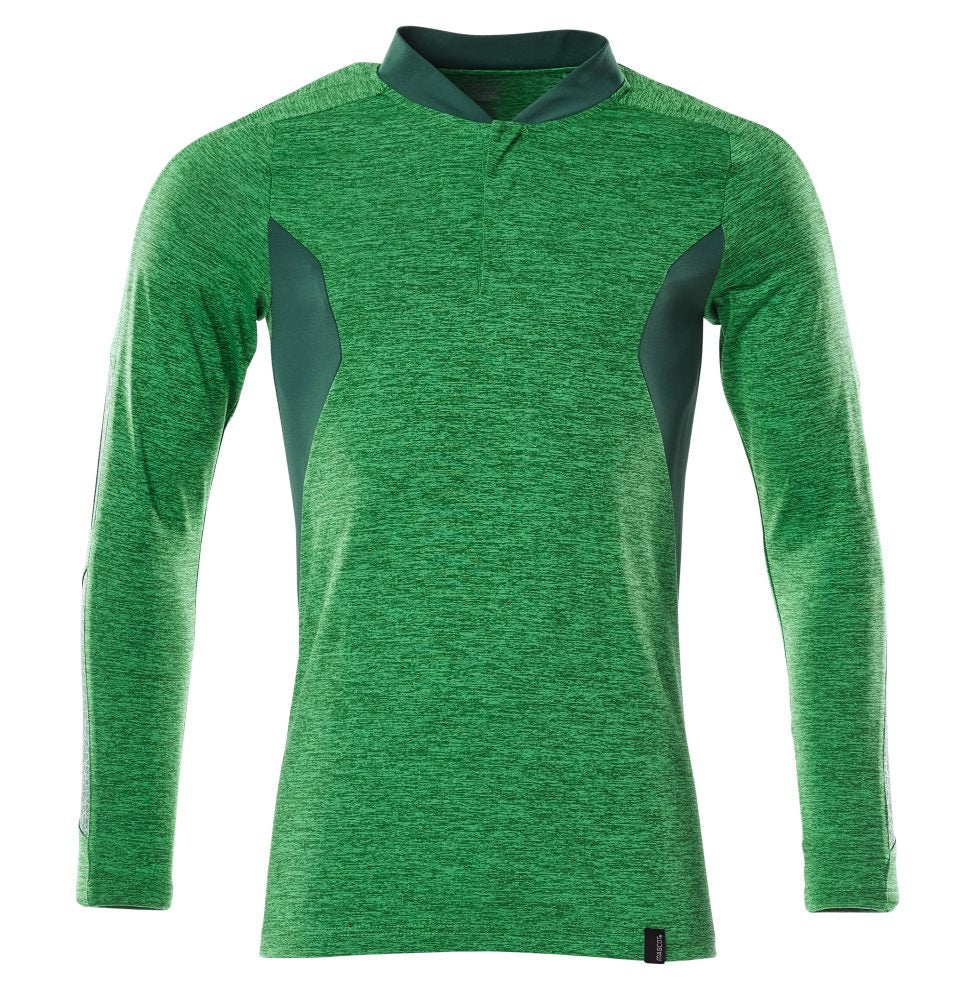 Mascot Coolmax Pro Accelerate Langarm-Poloshirt – grasgrün/grün