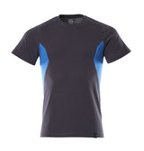 Mascot Accelerate 100% Baumwolle T-Shirt – schwarzblau/azurblau