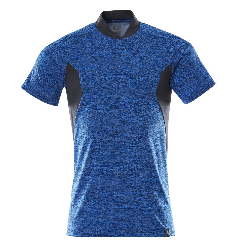 Mascot Accelerate Polo-Shirt mit Coolmax Pro – azurblau/schwarzblau