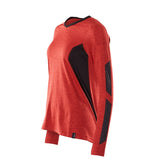 Mascot Damen Coolmax Pro Accelerate Langarmshirt – verkehrsrot/schwarz