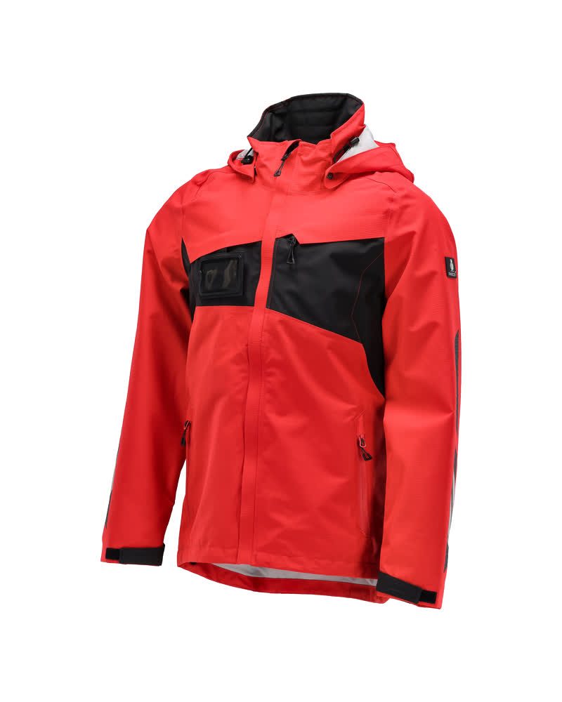Mascot Accelerate Hardshell-Regenjacke – verkehrsrot/schwarz