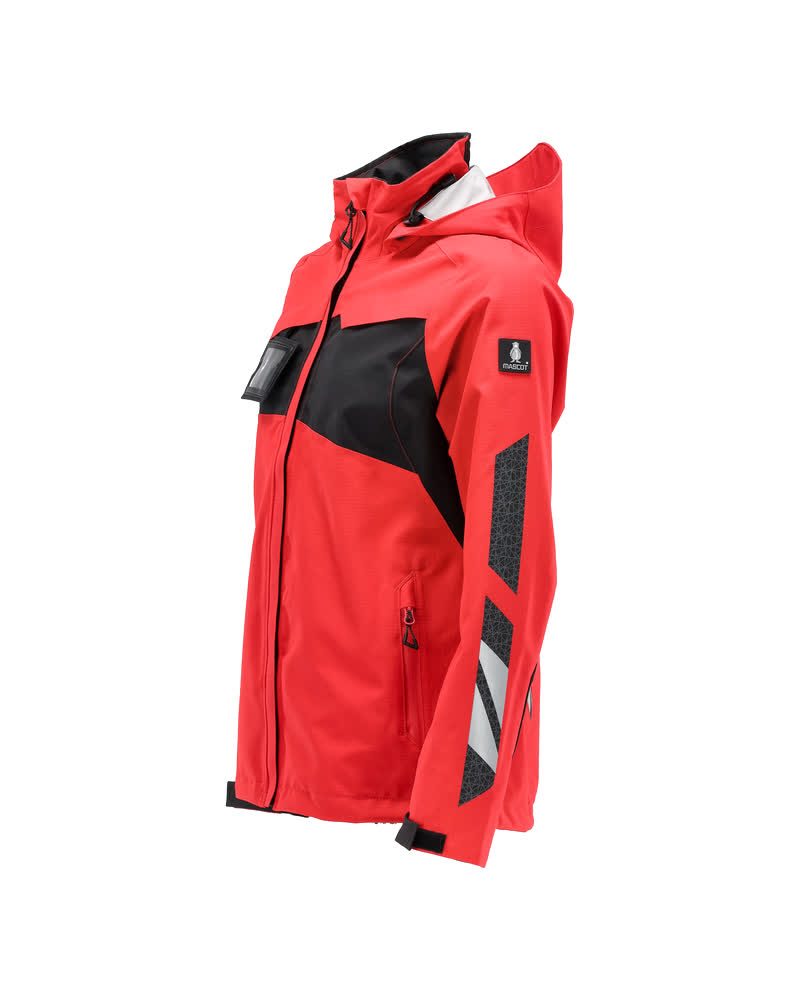 Mascot Damen Accelerate Hardshell-Regenjacke – verkehrsrot/schwarz