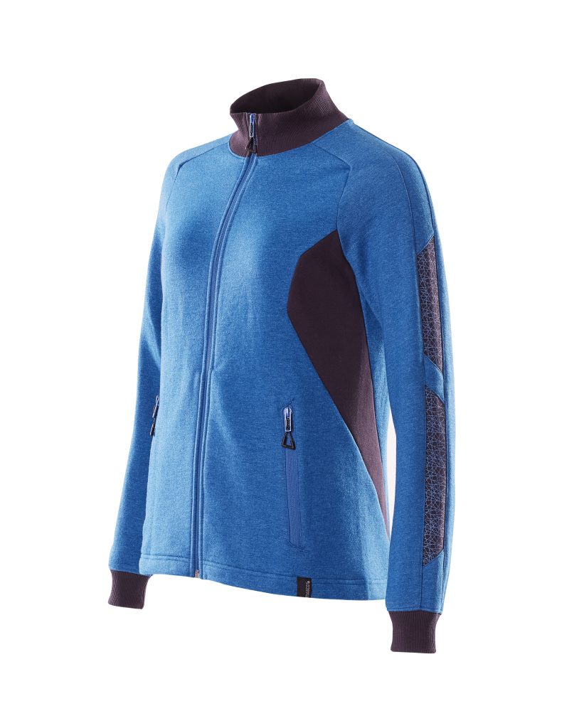 Mascot Damen Accelerate Sweatjacke – azurblau/schwarzblau