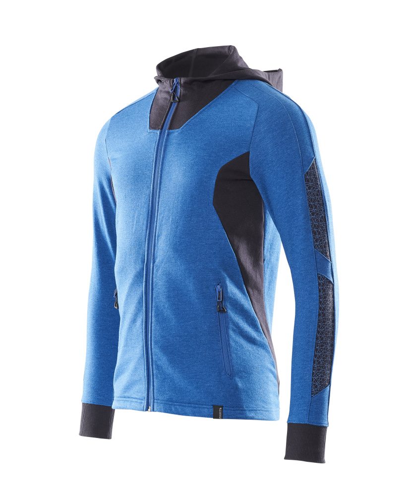 Mascot Accelerate Kapuzen-Sweatjacke – azurblau/schwarzblau