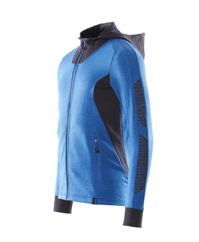 Mascot Accelerate Kapuzen-Sweatjacke – azurblau/schwarzblau