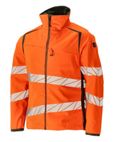 Mascot Accelerate Safe Warn-Softshelljacke – orange/moosgrün