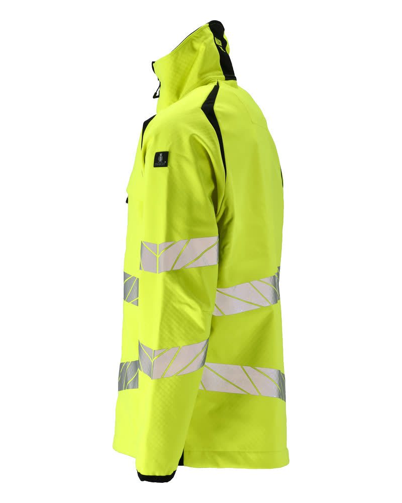 Mascot Accelerate Safe Warn-Softshelljacke – gelb/schwarz