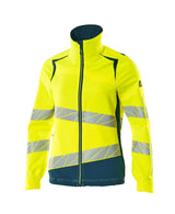 Mascot Damen Accelerate Safe Warn Stretchbundjacke – gelb/dunkelpetroleum