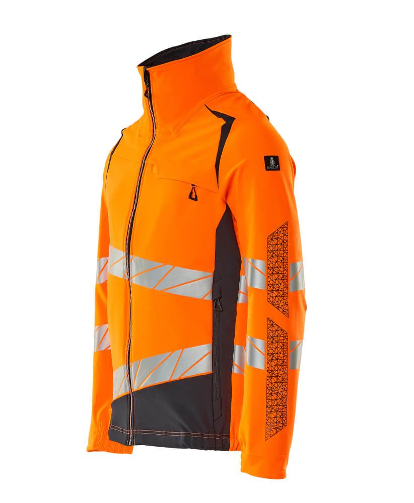 Mascot 19009 Warnschutz Stretch-Bundjacke – orange/schwarzblau