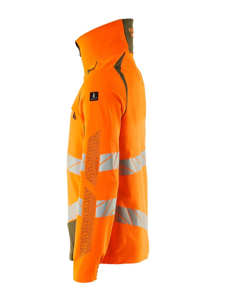 Mascot 19009 Warnschutz Stretch-Bundjacke – orange/moosgrün