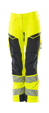 Mascot K2 Acceleratesafe Dame Warn Stretchbundhose – gelb/schwarzblau