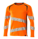 Mascot Accelerate Safe Warnschutz Langarmshirt – orange/dunkelanthrazit