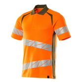 Mascot Accelerate Safe Warnschutz Polo-Shirt – orange/moosgrün