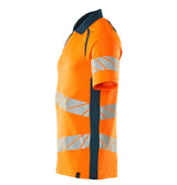 Mascot Accelerate Safe Warnschutz Polo-Shirt – orange/dunkelpetroleum