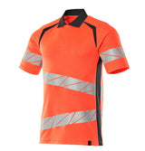 Mascot Accelerate Safe Warnschutz Polo-Shirt – rot/schwarzblau