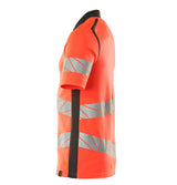 Mascot Accelerate Safe Warnschutz Polo-Shirt – rot/dunkelanthrazit