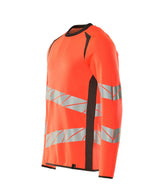 Mascot Accelerate Safe Warnschutz Sweatshirt – rot/dunkelanthrazit