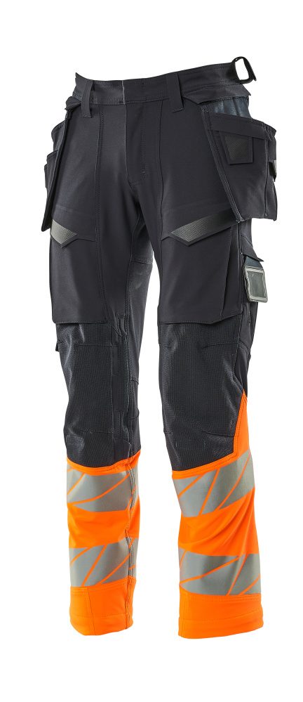 Mascot Accelerate Safe Warnschutz Bundhose Kl.1 19131-711 – schwarzblau/orange