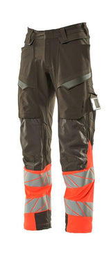 Mascot Accelerate Safe Warnschutz Bundhose Kl.1 19179-511 – dunkelanthrazit/rot